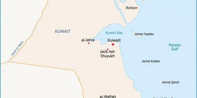 Karta över al-zour kuwait