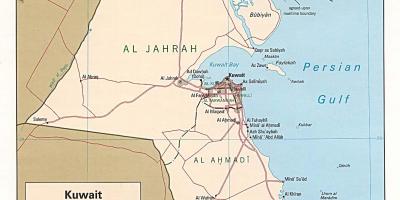 Karta över safat kuwait