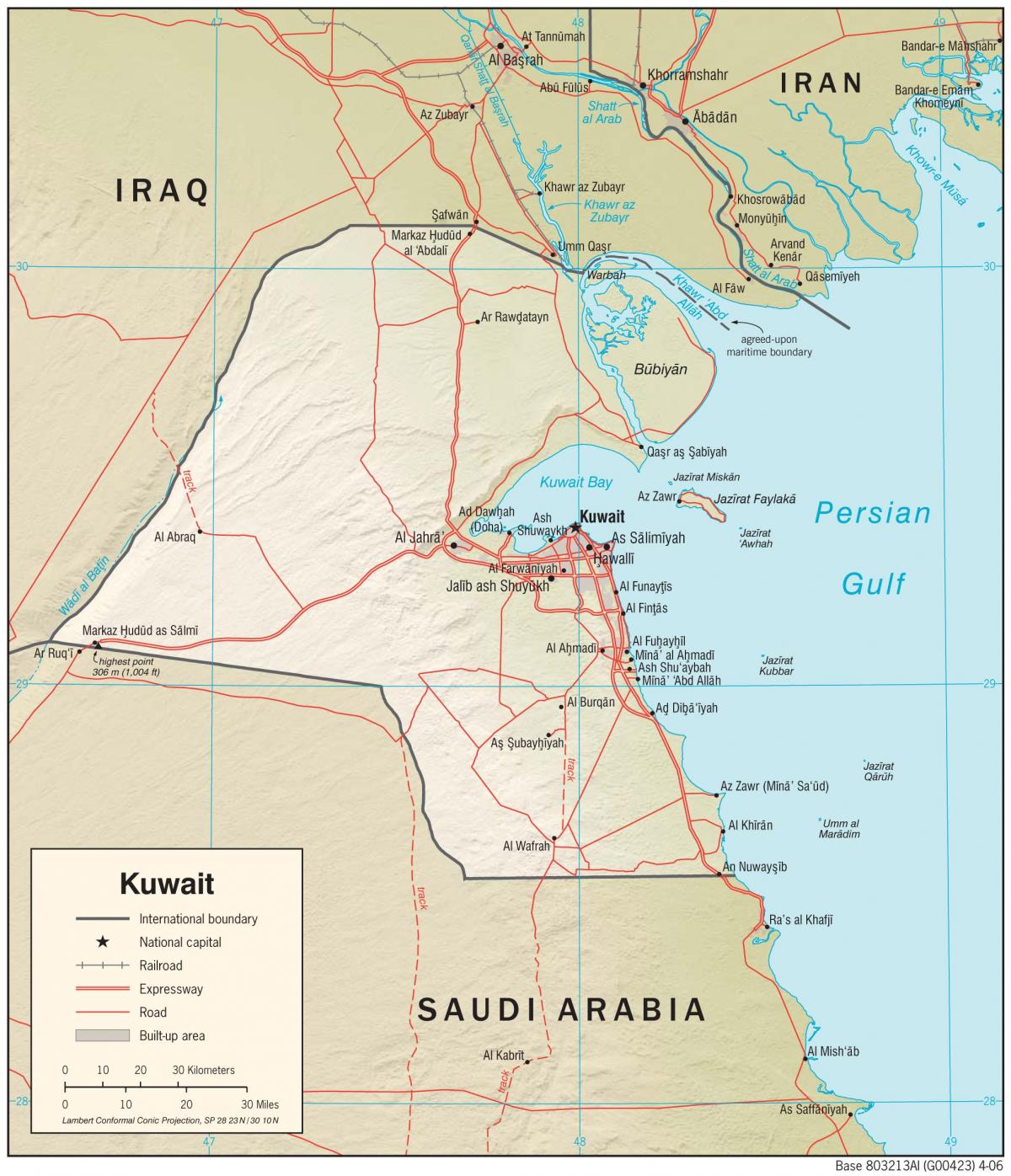 kuwait karta läge