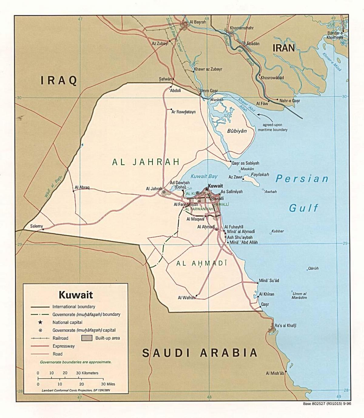 karta över safat kuwait