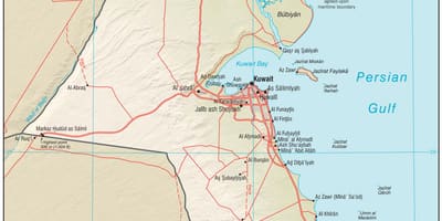 Kuwait karta läge
