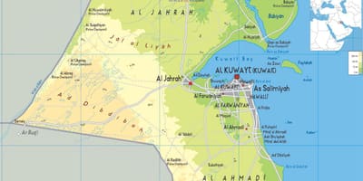 Karta över kuwait kommun 