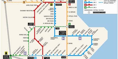 Karta över kuwait metro